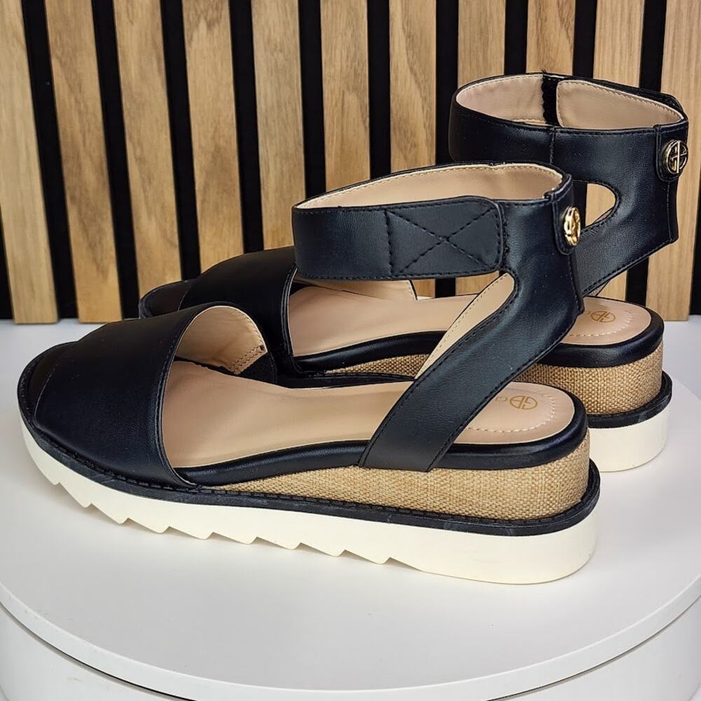 NEW - Giani Bernini Constancia Women’s Wedge Sandals Ankle Strap - Size 7 M - Picture 4 of 8